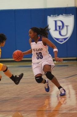 Dillard's Jazzmin Smith had 13 points, 15 rebounds, 3 assists and 1 block in victory over Philander Smith